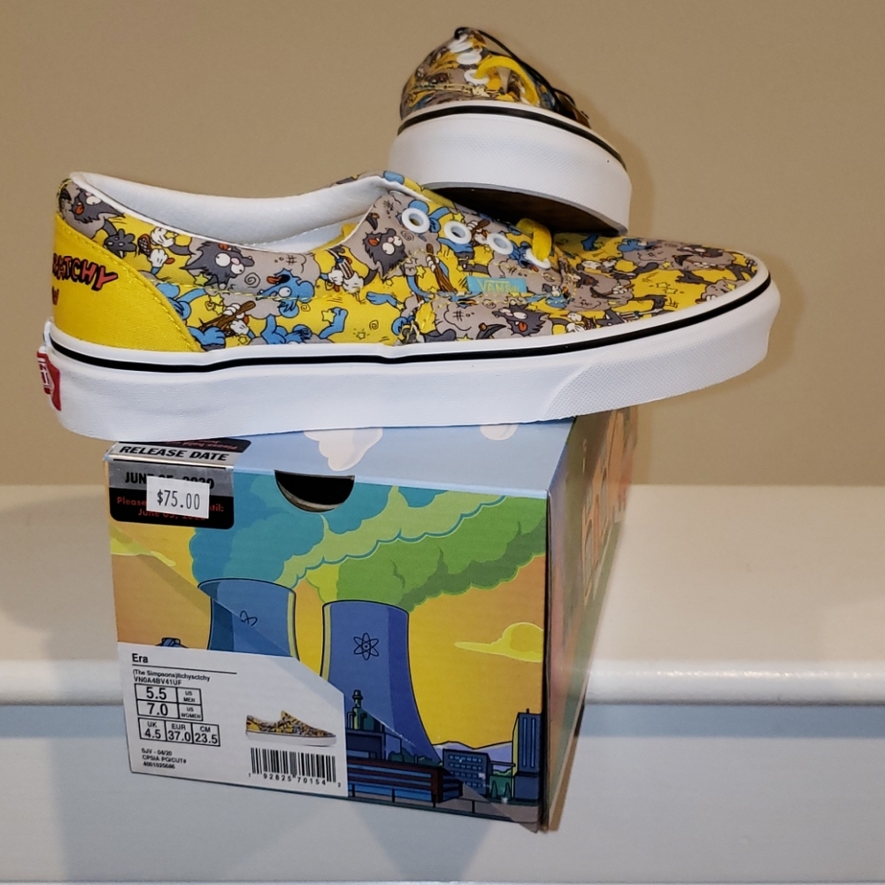 Mens Vans Era (The Simpsons)itchysctchy size 5.5 - Picture 2 of 8